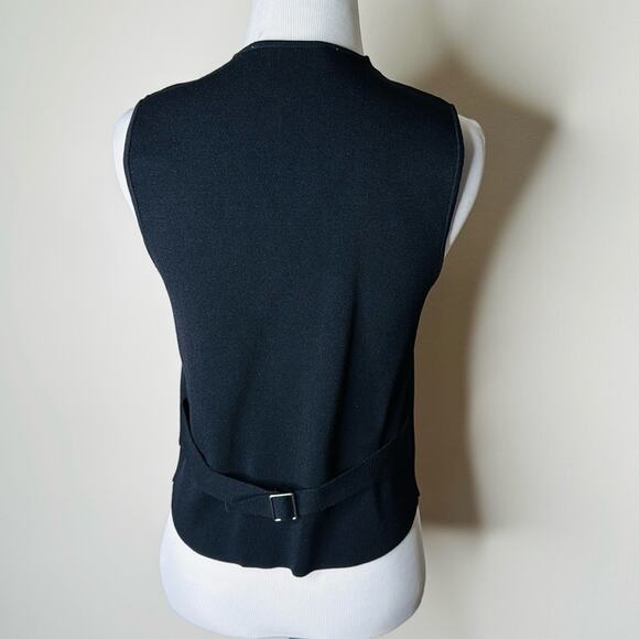 Zara Black Jersey Knit Vest Top - Picture 4 of 5